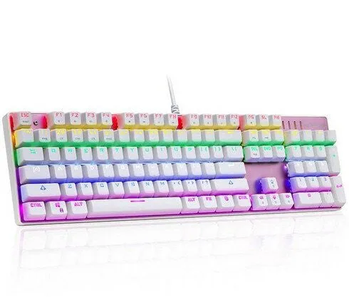 PRO | GAMER "INFLICTOR" MOTOSPEED INFLICTOR GAMING KEYBOARD SWITCHES BACKLIT RGB ERGONOMICS LED LIGHT PROFESSIONAL