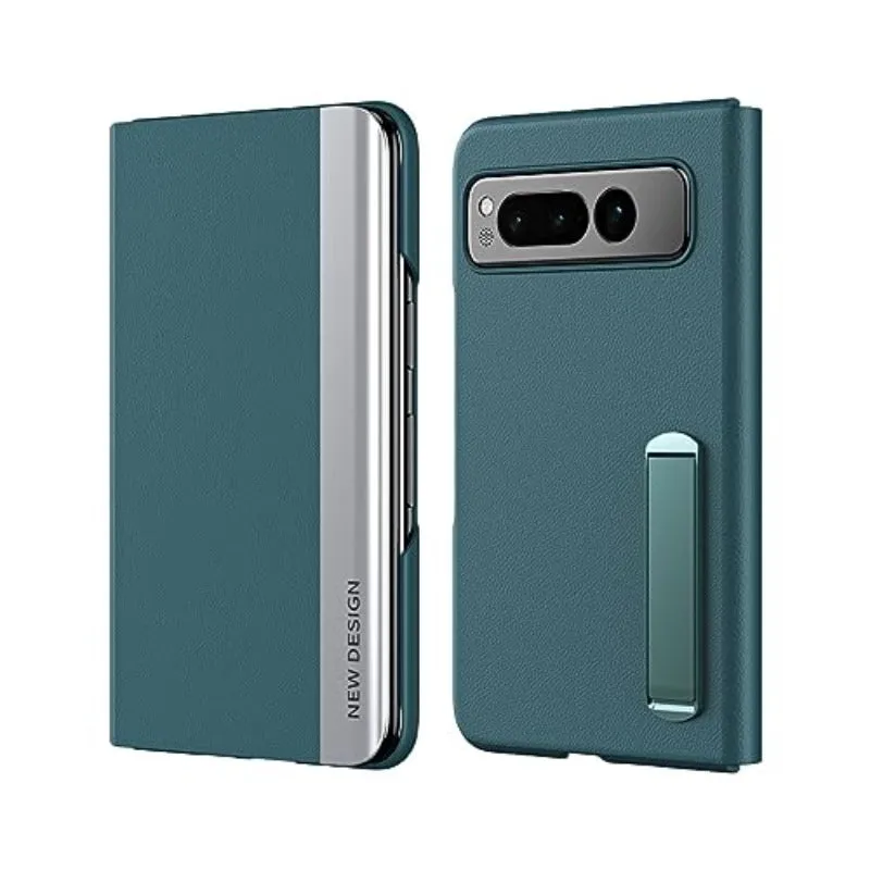 PU Leather Flip Phone Case With Kickstand For Google Pixel Fold