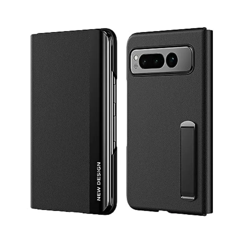 PU Leather Flip Phone Case With Kickstand For Google Pixel Fold