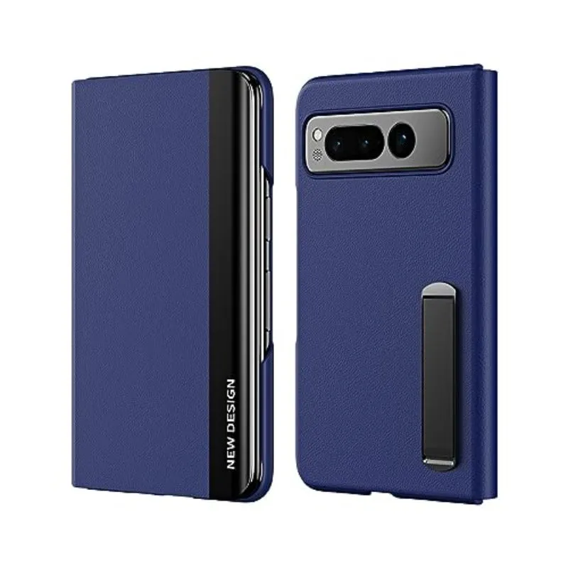 PU Leather Flip Phone Case With Kickstand For Google Pixel Fold