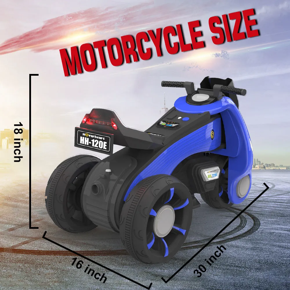 Ride-On Toy 6V/4.5Ah Front LED 3 Wheels Motorcycle Tricycle