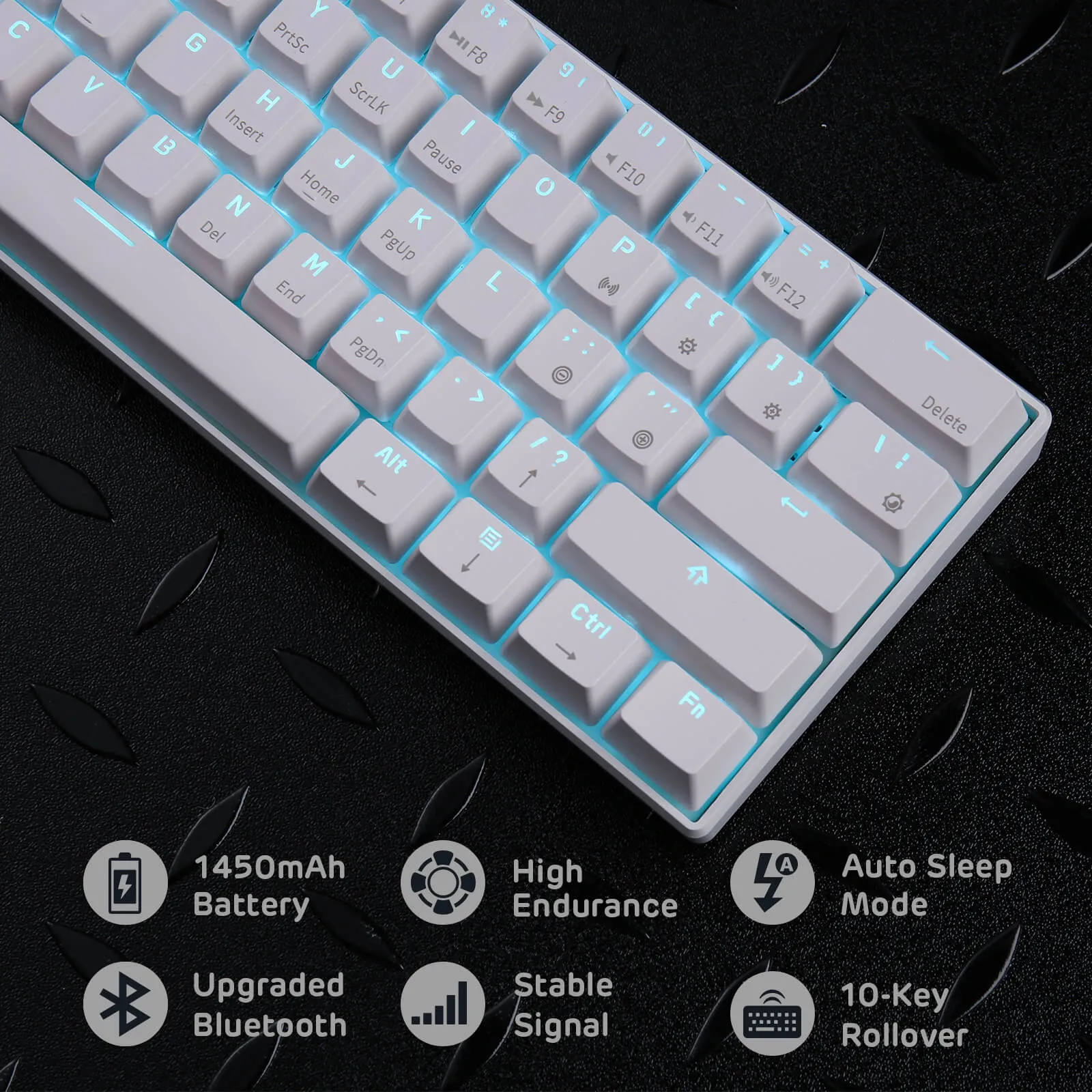 RK61 60% Wireless Mechanical Keyboard (Single Color Backlit)