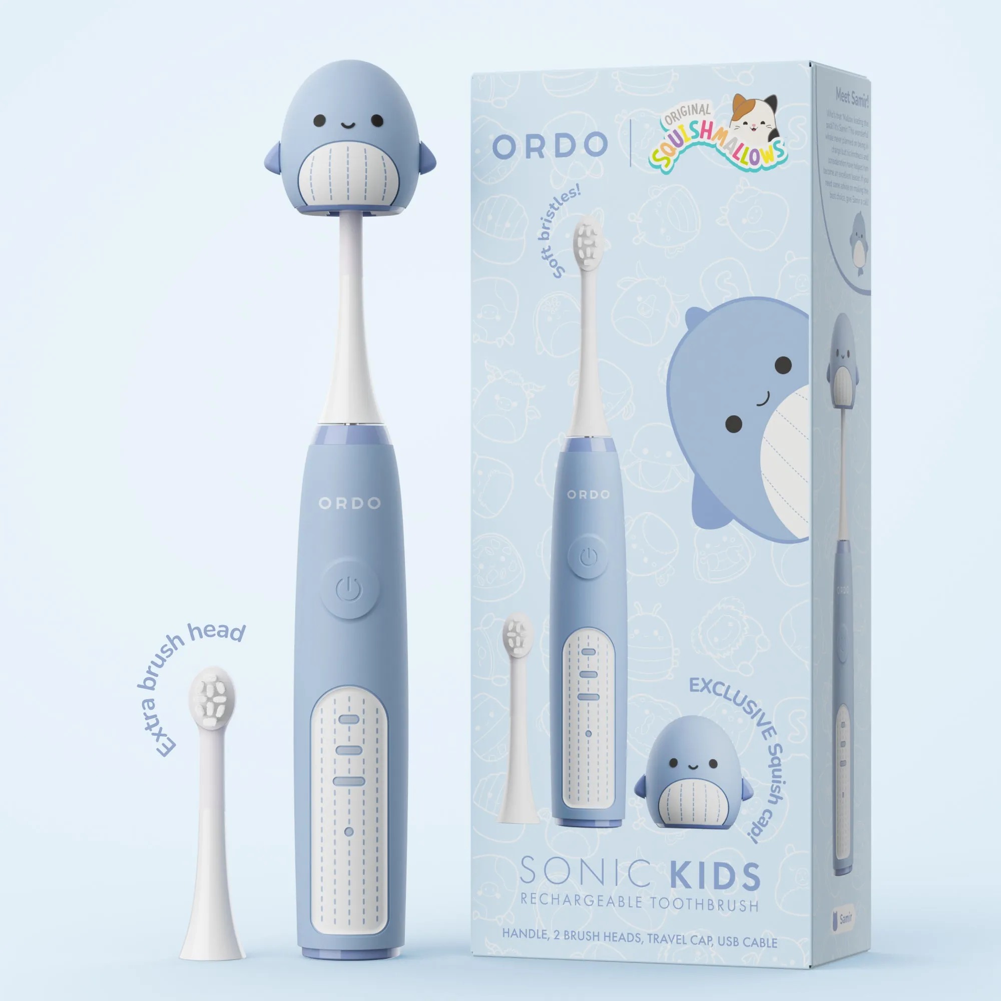 SD - Ordo Sonic Kids Rechargeable Toothbrush - Squishmallows Samir