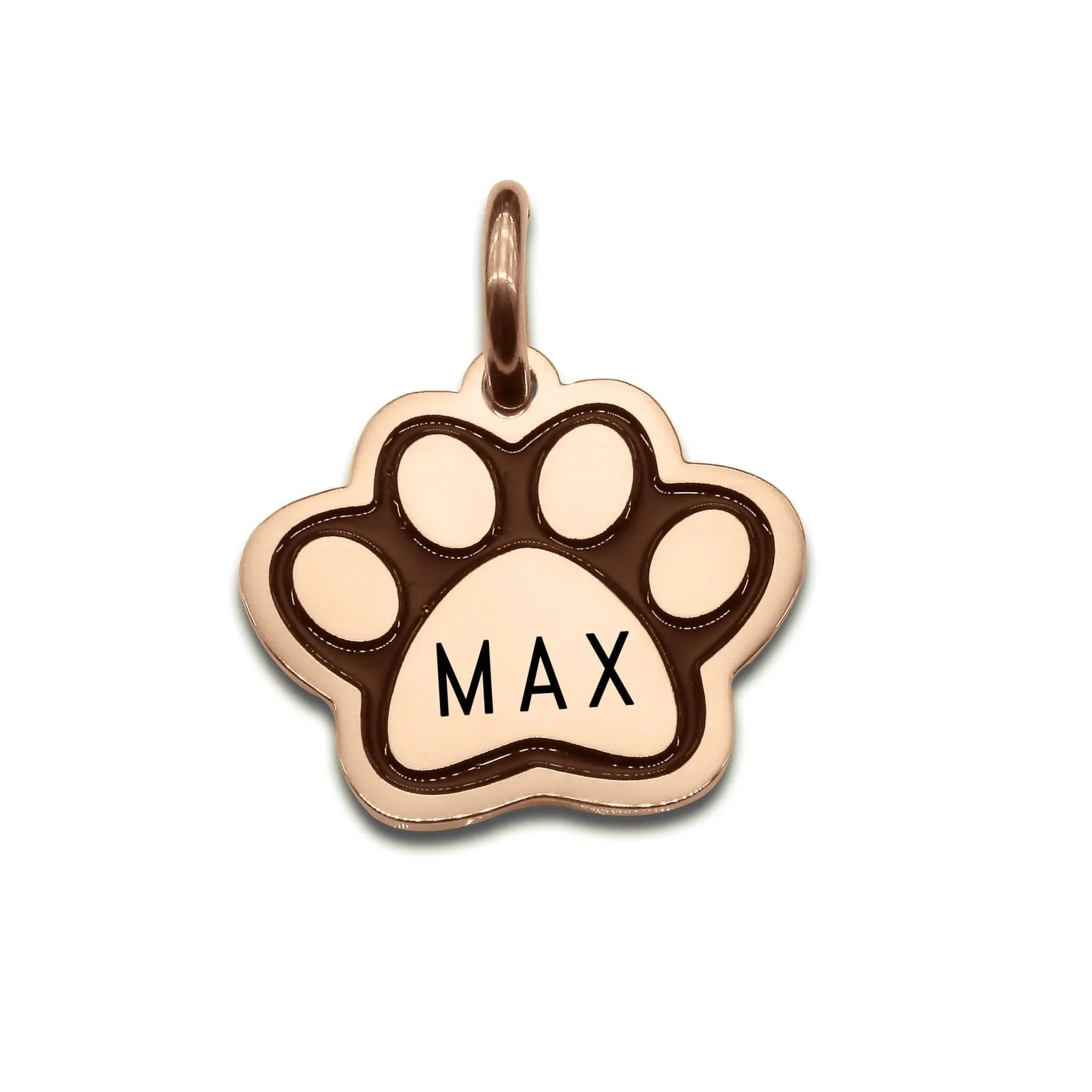 Single Paw Print Charm for Keyring