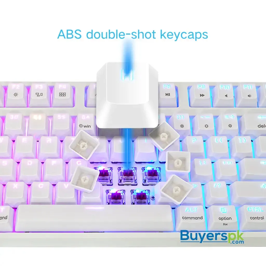 Sk87s White (abs Keycaps) Switches: Brown