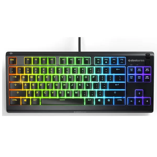 SteelSeries 64831 APEX 3 Water Resistant Quiet Tenkeyless Keyboard with RGB Lighting Mechanical Quiet Switch Gaming Keyboard