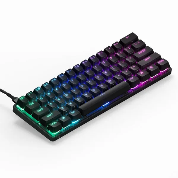 SteelSeries 64842 APEX Pro Mini 60% RGB LED Mechanical Switch Compact Wireless Gaming Keyboard