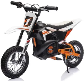 Super Cool 2025 Fast Off Road Electric 24V Kids Dirt Bike 1 Seater Upgraded 250W Motor | Up To 22 KPH | Leather Seat | Rubber Tires