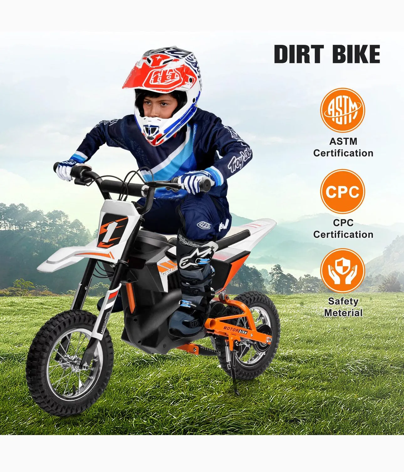 Super Cool 2025 Fast Off Road Electric 24V Kids Dirt Bike 1 Seater Upgraded 250W Motor | Up To 22 KPH | Leather Seat | Rubber Tires