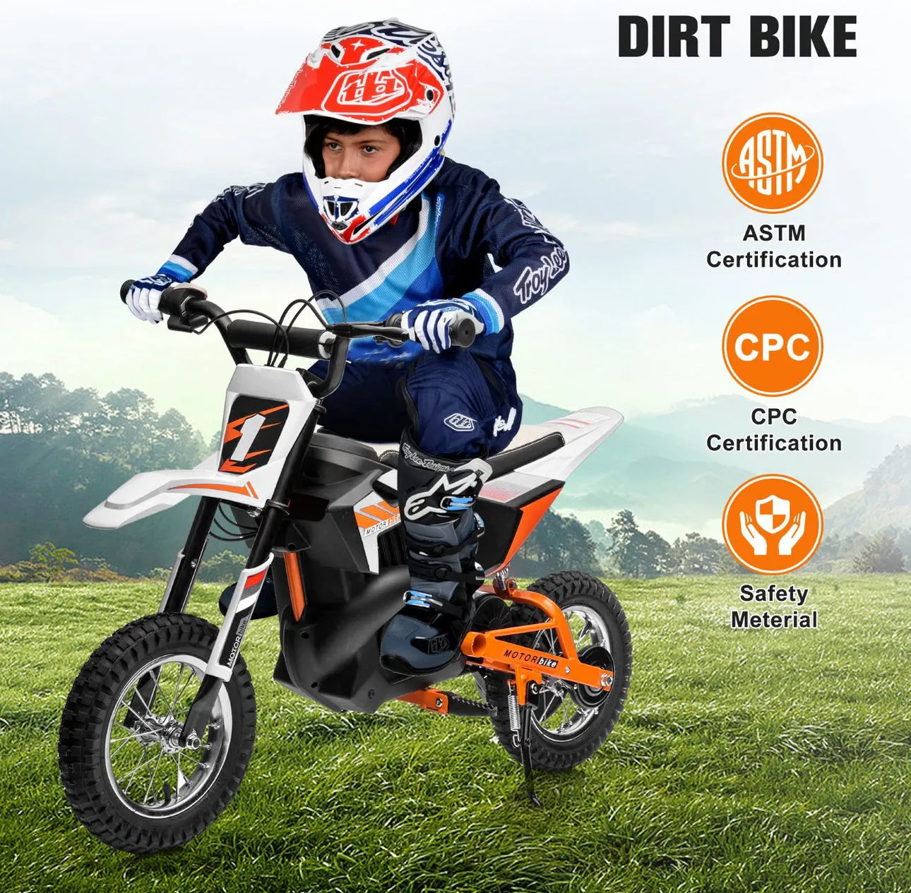 Super Cool 2025 Fast Off Road Electric 24V Kids Dirt Bike 1 Seater Upgraded 250W Motor | Up To 22 KPH | Leather Seat | Rubber Tires