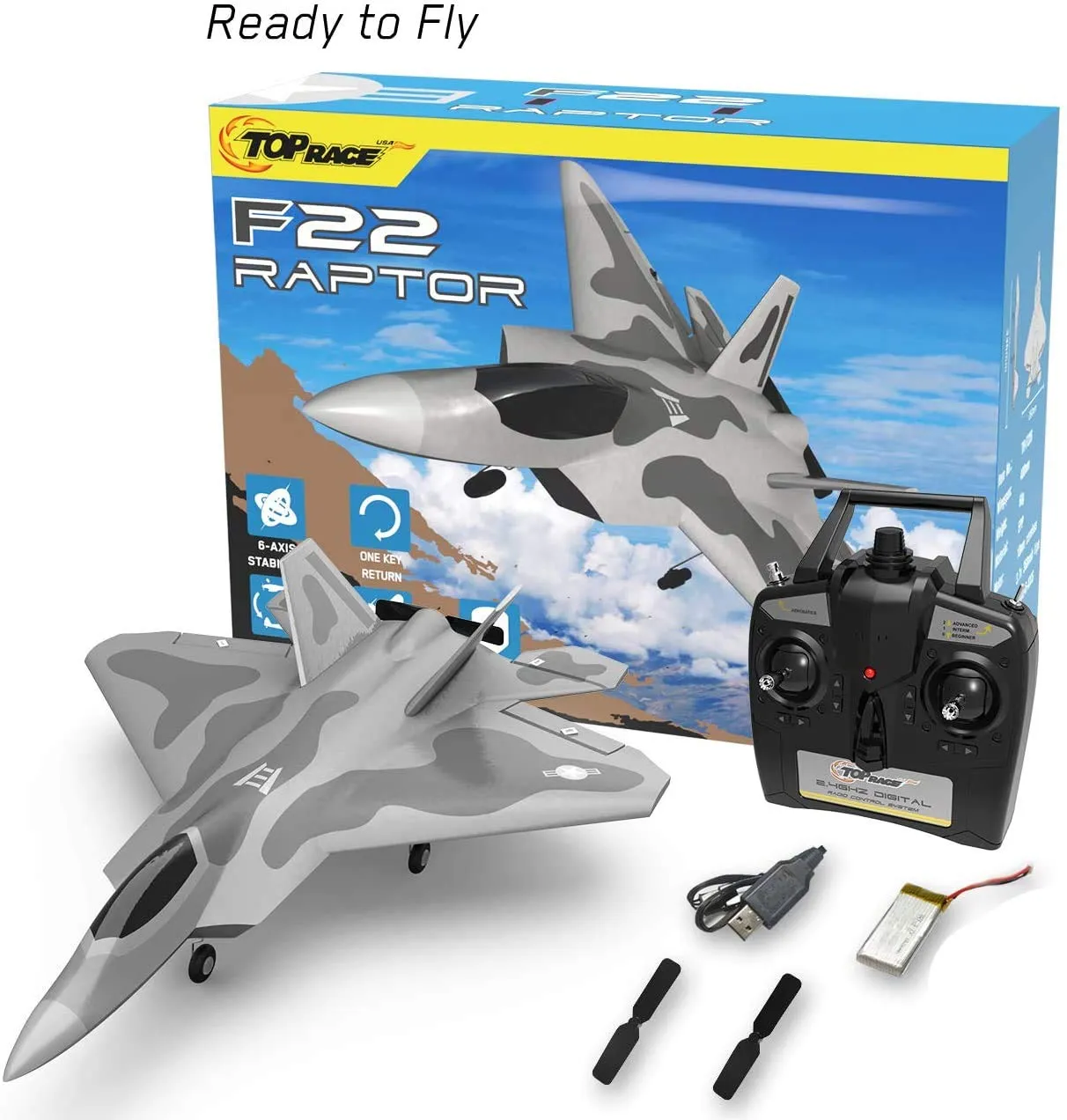 Top race Rc jet 4 channel remote control fighter jet rc plane ready to fly rc planes