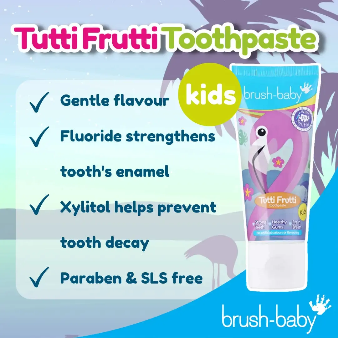 Tutti Frutti Flamingo Kids Toothpaste - 3 Pack