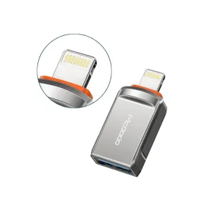 USB-A to iPhone Lightning Converter Adapter Support OTG