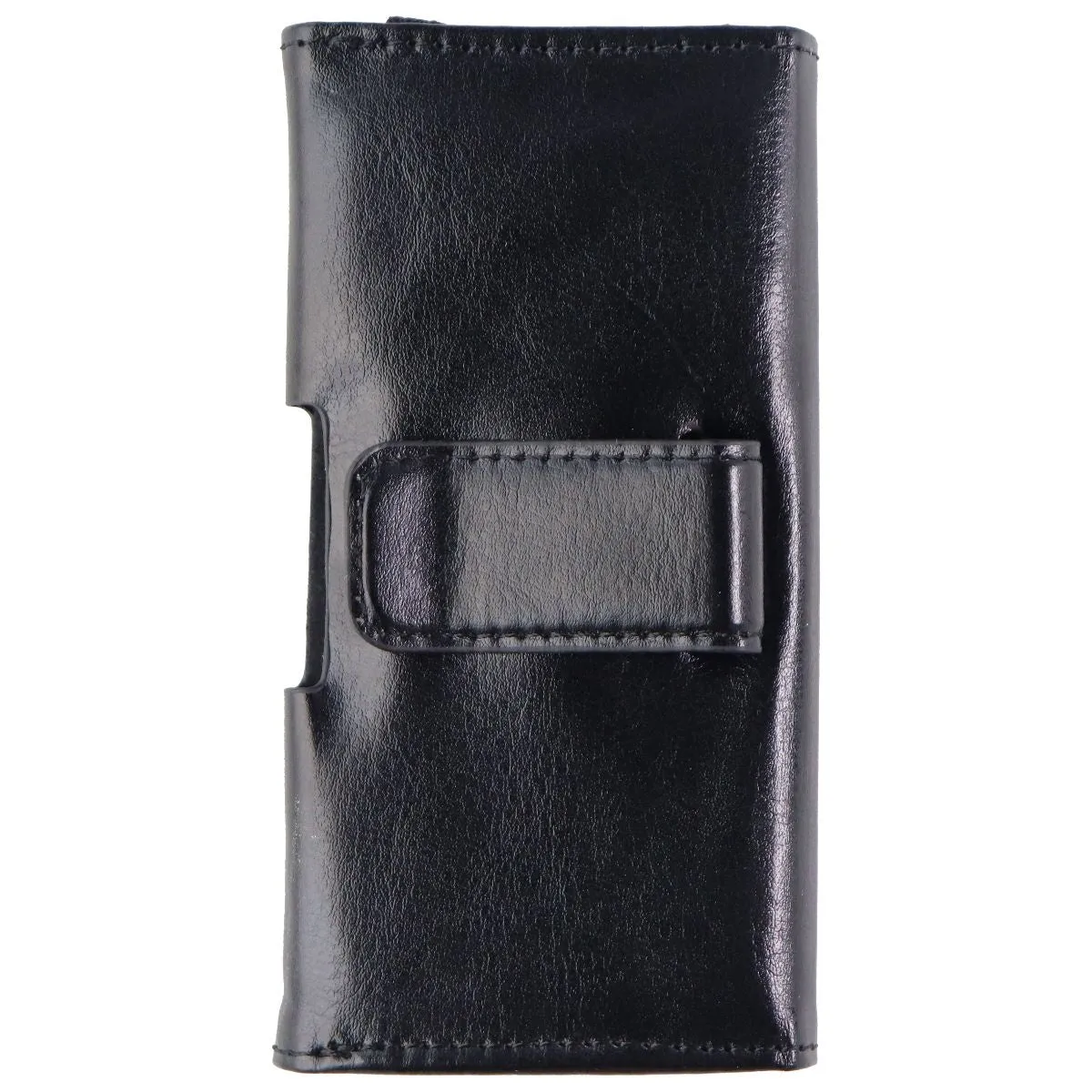 Ventev Leather Carry Pouch for 5-inch Small Size Smartphones & Devices - Black