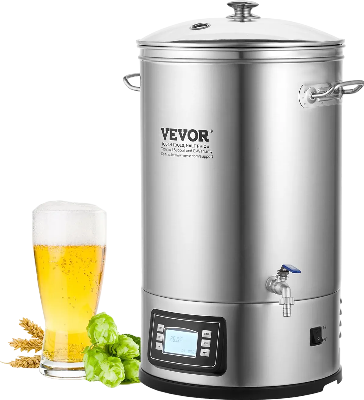 Vevor Electric Brewing System 8 Gal. All-in-One Home Beer Brewer New