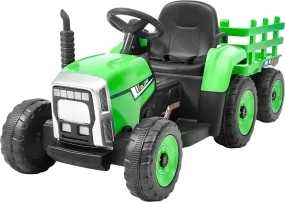 Vevor Kids Ride On Tractor 12V Electric Toy with Trailer Remote Control New