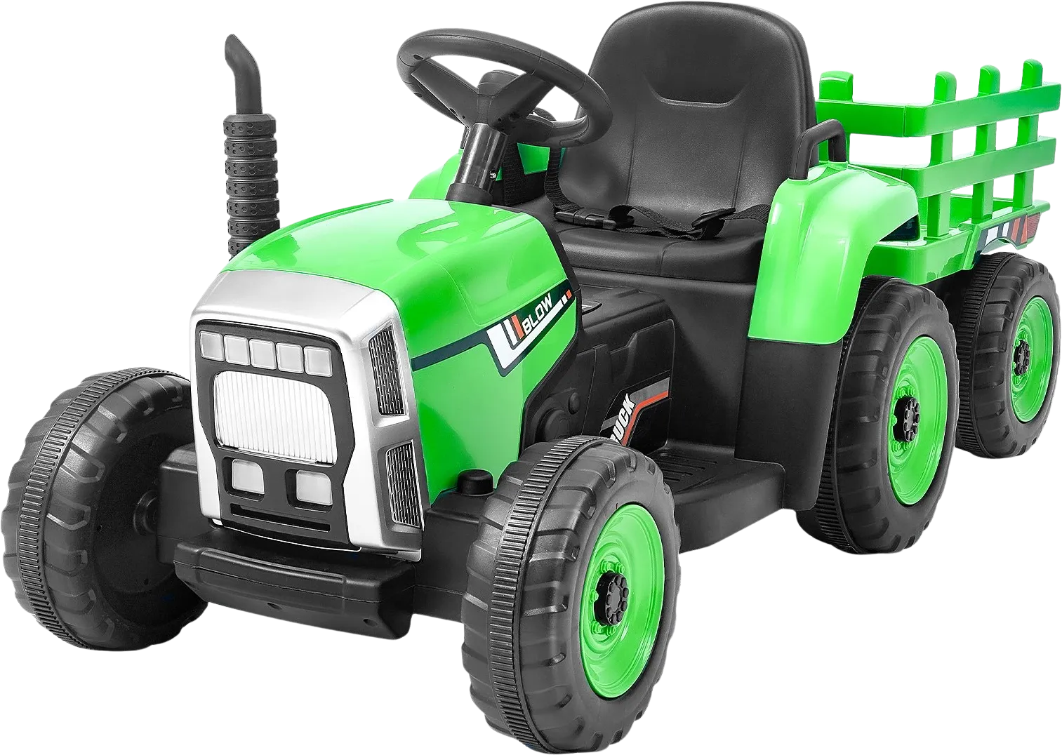 Vevor Kids Ride On Tractor 12V Electric Toy with Trailer Remote Control New