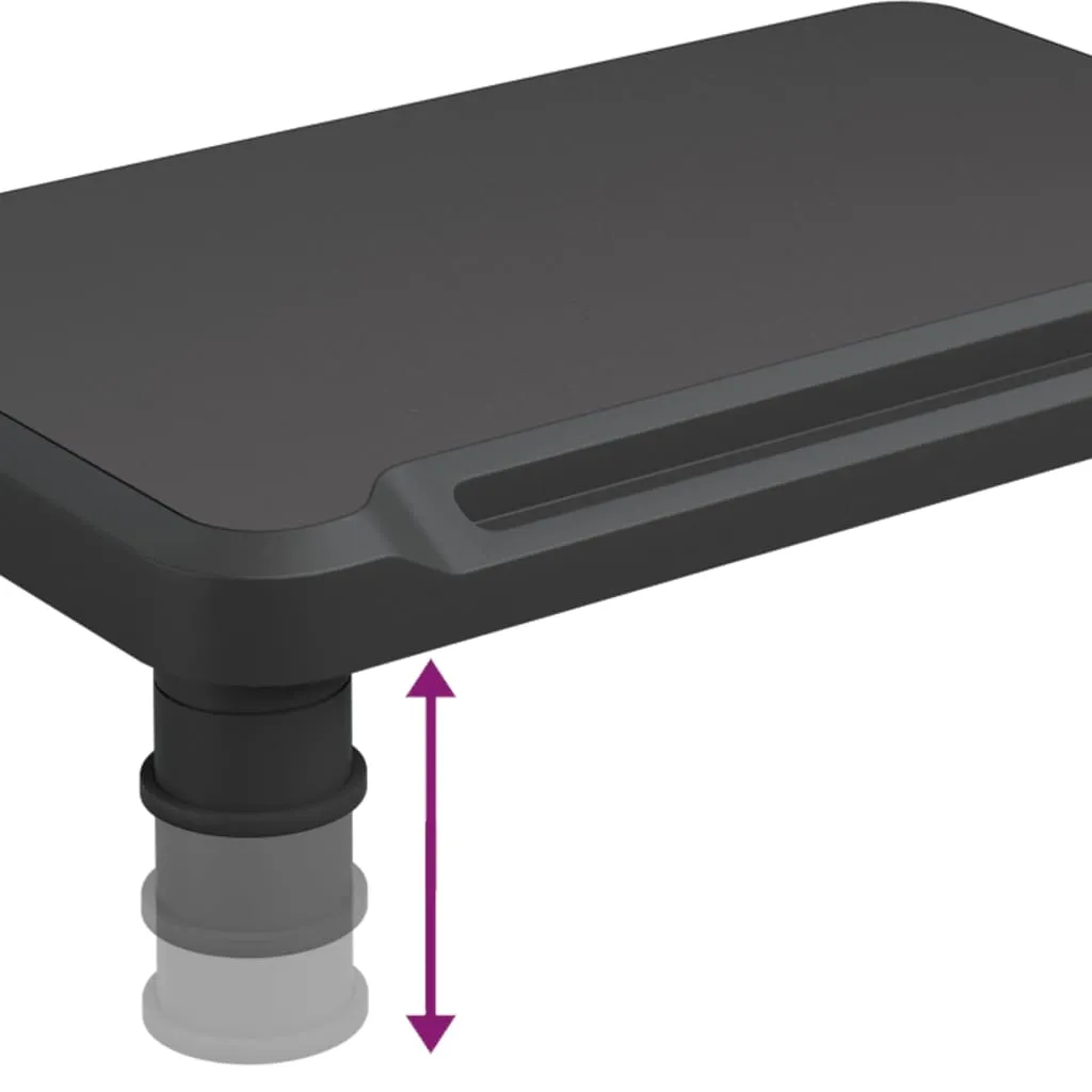 vidaXL Monitor Stand Black 38x24x10.5 cm