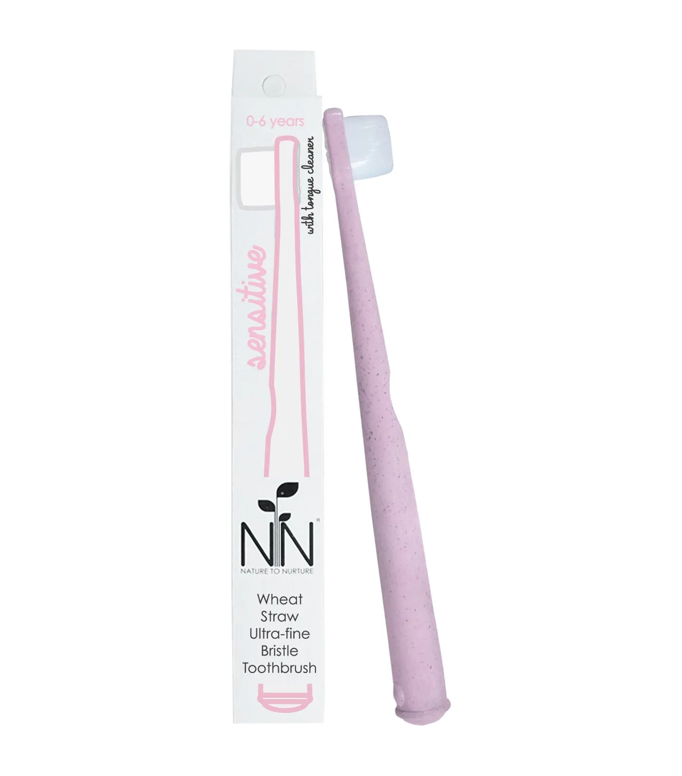 Wheat Straw Ultra-Fine Toothbrush - Pink