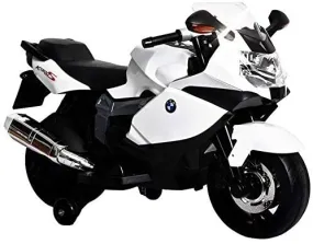 White BMW ride-on bike