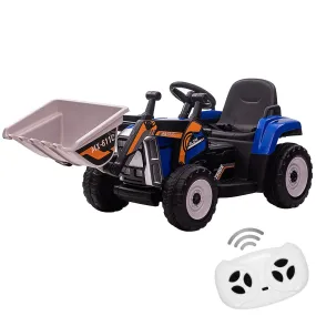 WHIZMAX 12V Kids Electric Tractor Battery Powered Ride On Car Blue