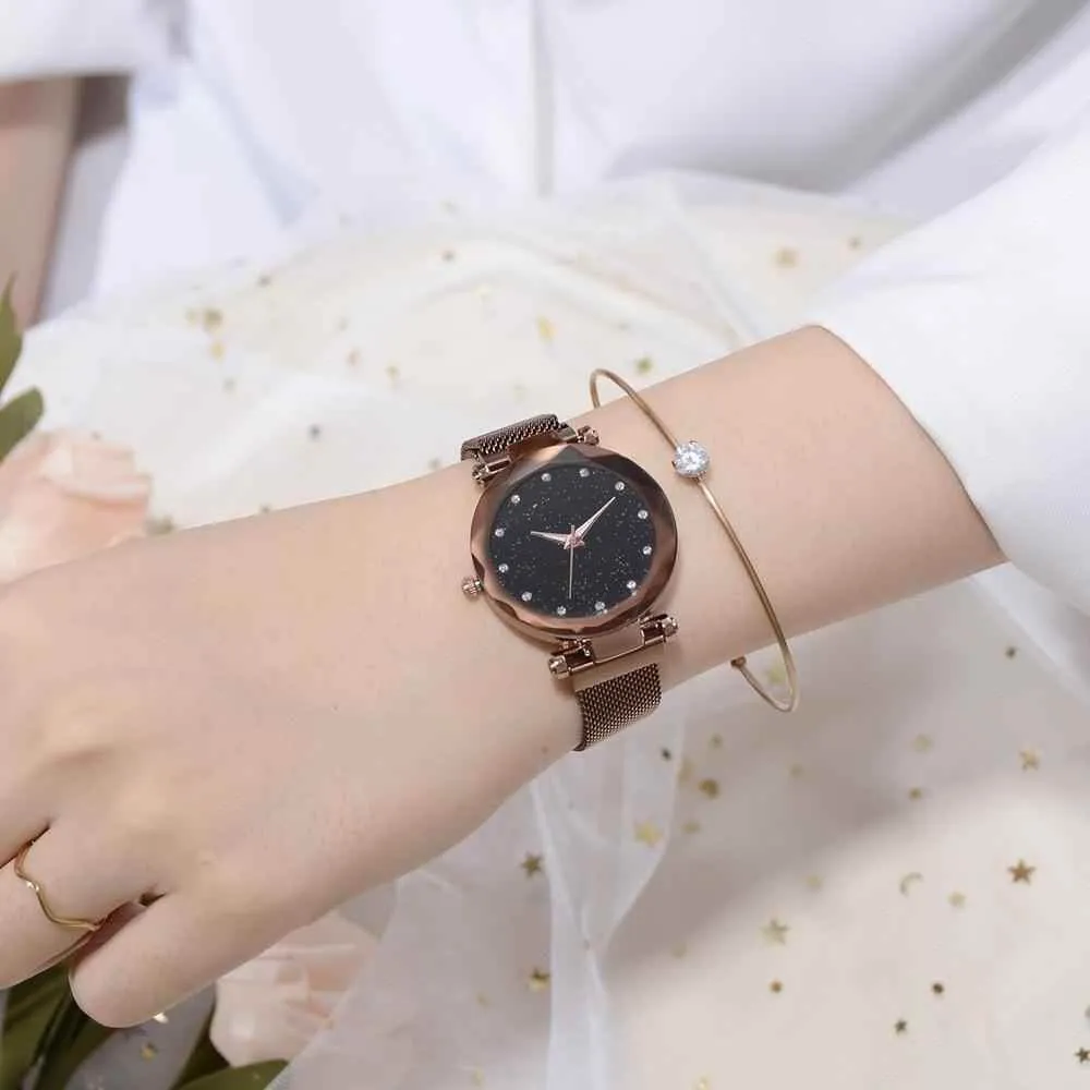 Women's Simple Watches Magnetic Starry Sky Fashion TCS0908