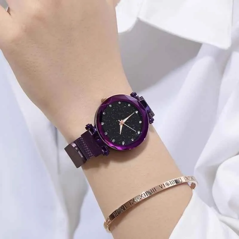 Women's Simple Watches Magnetic Starry Sky Fashion TCS0908