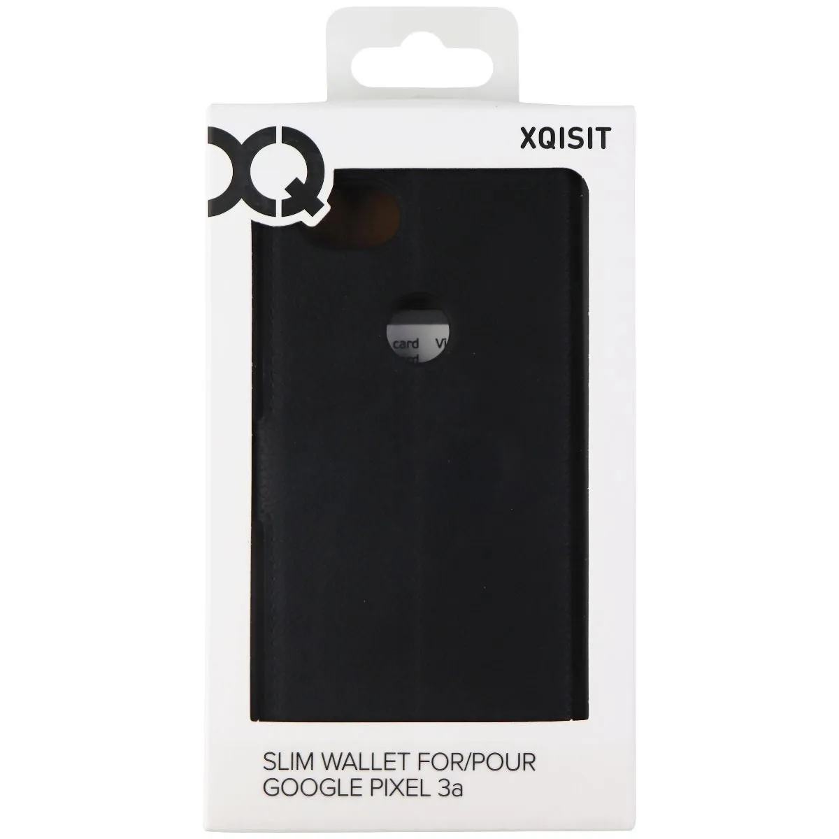 Xqisit Slim Wallet Series Case for Google Pixel 3a Smartphones - Black