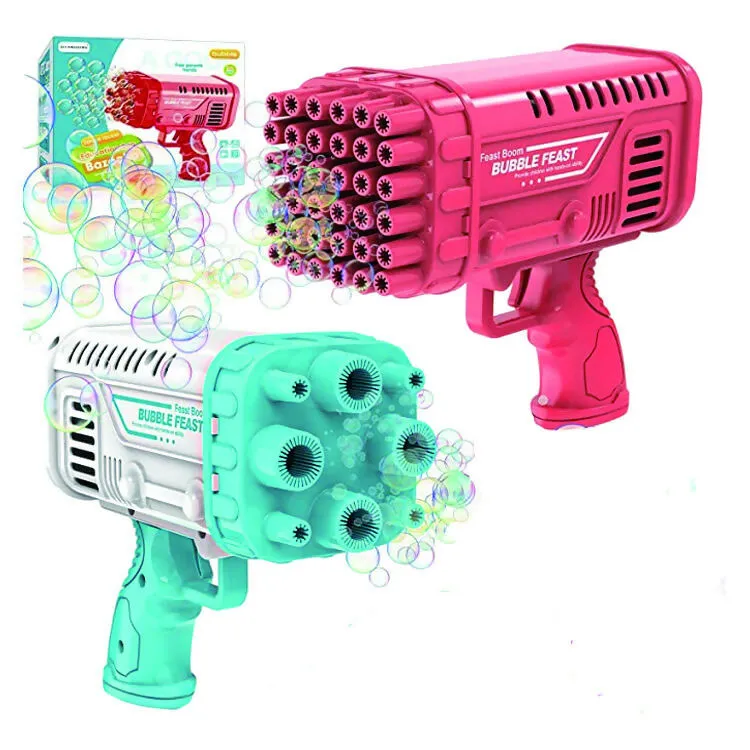 Zayraz Space Rocket Bazooka Bubble Gun Electric Automatic Bubble Makers Bubbles Machine Toys Bazooka 2in1 Cap 8 & 36 Holes